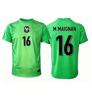 Frankrike Mike Maignan #16 Keeper Bortedrakt VM 2026 Kortermet