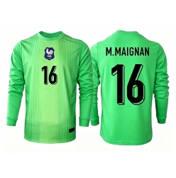 Frankrike Mike Maignan #16 Keeper Bortedrakt VM 2026 Langermet