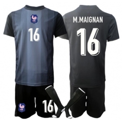 Frankrike Mike Maignan #16 Keeper Hjemmedraktsett Barn VM 2026 Kortermet (+ Korte bukser)