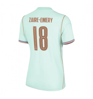 Frankrike Warren Zaire-Emery #18 Bortedrakt Dame VM 2026 Kortermet