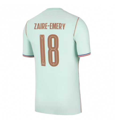 Frankrike Warren Zaire-Emery #18 Bortedrakt VM 2026 Kortermet Frankrike Warren Zaire-Emery #18 Bortedrakt VM 2026 Kortermet