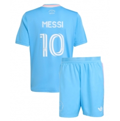 Inter Miami Lionel Messi #10 Tredjedraktsett Barn 2025-26 Kortermet (+ Korte bukser)