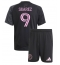 Inter Miami Luis Suarez #9 Bortedraktsett Barn 2025-26 Kortermet (+ Korte bukser)