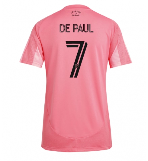 Inter Miami Rodrigo De Paul #7 Hjemmedrakt Dame 2025-26 Kortermet Inter Miami Rodrigo De Paul #7 Hjemmedrakt Dame 2025-26 Kortermet