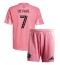 Inter Miami Rodrigo De Paul #7 Hjemmedraktsett Barn 2025-26 Kortermet (+ Korte bukser)