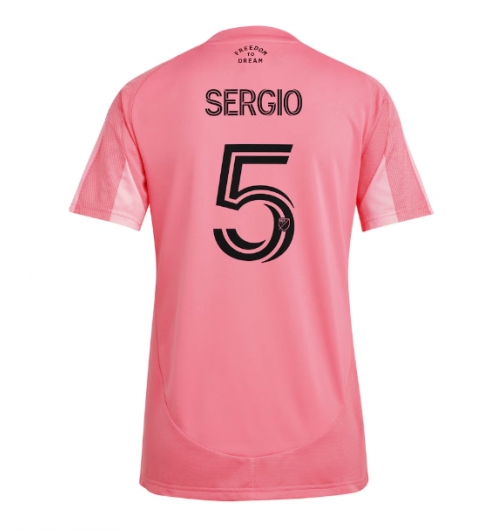 Inter Miami Sergio Busquets #5 Hjemmedrakt Dame 2025-26 Kortermet Inter Miami Sergio Busquets #5 Hjemmedrakt Dame 2025-26 Kortermet