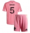 Inter Miami Sergio Busquets #5 Hjemmedraktsett Barn 2025-26 Kortermet (+ Korte bukser)