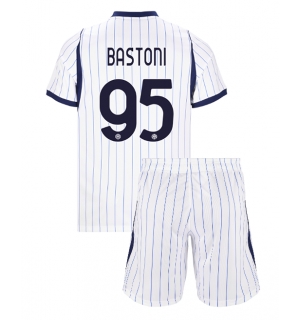 Inter Milan Alessandro Bastoni #95 Bortedraktsett Barn 2026-27 Kortermet (+ Korte bukser)