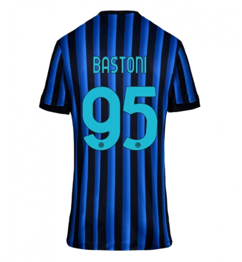 Inter Milan Alessandro Bastoni #95 Hjemmedrakt Dame 2025-26 Kortermet Inter Milan Alessandro Bastoni #95 Hjemmedrakt Dame 2025-26 Kortermet