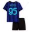 Inter Milan Alessandro Bastoni #95 Hjemmedraktsett Barn 2025-26 Kortermet (+ Korte bukser)