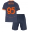 Inter Milan Alessandro Bastoni #95 Tredjedraktsett Barn 2025-26 Kortermet (+ Korte bukser)
