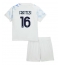 Inter Milan Davide Frattesi #16 Bortedraktsett Barn 2025-26 Kortermet (+ Korte bukser)