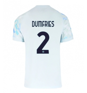 Inter Milan Denzel Dumfries #2 Bortedrakt 2025-26 Kortermet