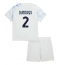 Inter Milan Denzel Dumfries #2 Bortedraktsett Barn 2025-26 Kortermet (+ Korte bukser)