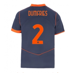 Inter Milan Denzel Dumfries #2 Tredjedrakt 2025-26 Kortermet