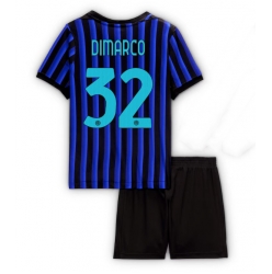 Inter Milan Federico Dimarco #32 Hjemmedraktsett Barn 2025-26 Kortermet (+ Korte bukser)