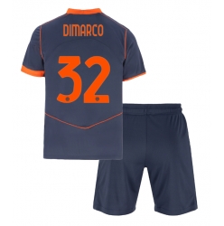 Inter Milan Federico Dimarco #32 Tredjedraktsett Barn 2025-26 Kortermet (+ Korte bukser)