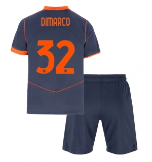 Inter Milan Federico Dimarco #32 Tredjedraktsett Barn 2025-26 Kortermet (+ Korte bukser)