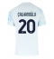 Inter Milan Hakan Calhanoglu #20 Bortedrakt 2025-26 Kortermet