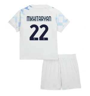 Inter Milan Henrikh Mkhitaryan #22 Bortedraktsett Barn 2025-26 Kortermet (+ Korte bukser)