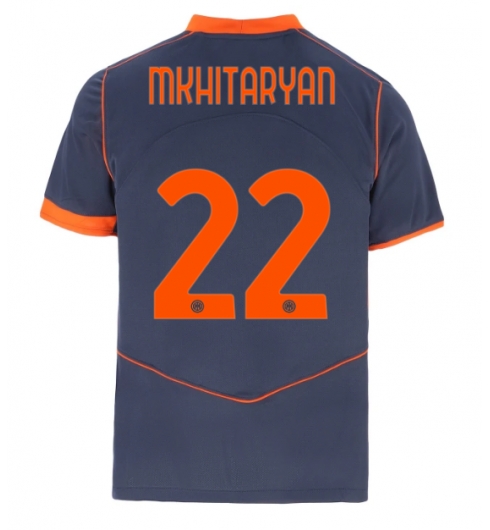 Inter Milan Henrikh Mkhitaryan #22 Tredjedrakt 2025-26 Kortermet Inter Milan Henrikh Mkhitaryan #22 Tredjedrakt 2025-26 Kortermet