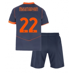 Inter Milan Henrikh Mkhitaryan #22 Tredjedraktsett Barn 2025-26 Kortermet (+ Korte bukser)