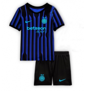 Inter Milan Hjemmedraktsett Barn 2025-26 Kortermet (+ Korte bukser)