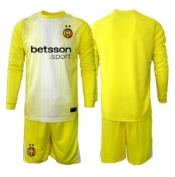 Inter Milan Keeper Bortedraktsett Barn 2025-26 Langermet (+ Korte bukser)