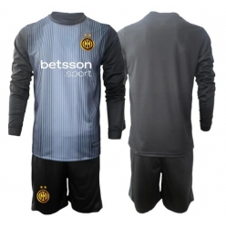 Inter Milan Keeper Hjemmedraktsett Barn 2025-26 Langermet (+ Korte bukser)