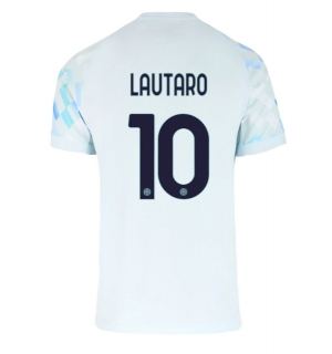 Inter Milan Lautaro Martinez #10 Bortedrakt 2025-26 Kortermet