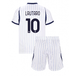 Inter Milan Lautaro Martinez #10 Bortedraktsett Barn 2026-27 Kortermet (+ Korte bukser)