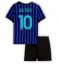 Inter Milan Lautaro Martinez #10 Hjemmedraktsett Barn 2025-26 Kortermet (+ Korte bukser)