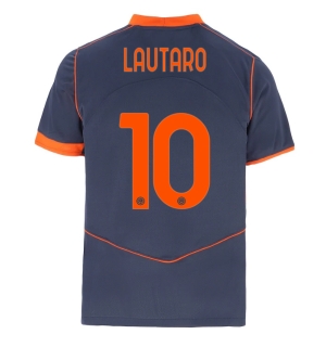 Inter Milan Lautaro Martinez #10 Tredjedrakt 2025-26 Kortermet