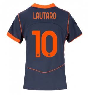 Inter Milan Lautaro Martinez #10 Tredjedrakt Dame 2025-26 Kortermet