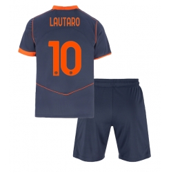 Inter Milan Lautaro Martinez #10 Tredjedraktsett Barn 2025-26 Kortermet (+ Korte bukser)