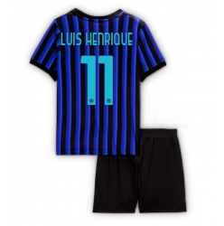 Inter Milan Luis Henrique #11 Hjemmedraktsett Barn 2025-26 Kortermet (+ Korte bukser)