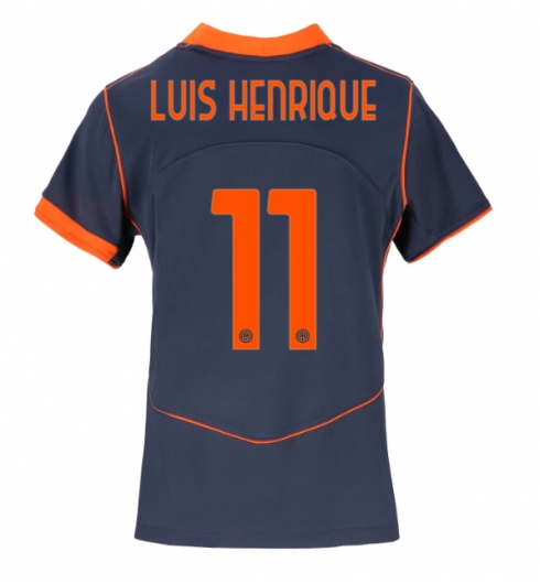Inter Milan Luis Henrique #11 Tredjedrakt Dame 2025-26 Kortermet Inter Milan Luis Henrique #11 Tredjedrakt Dame 2025-26 Kortermet