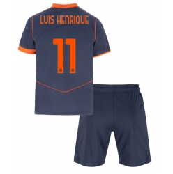 Inter Milan Luis Henrique #11 Tredjedraktsett Barn 2025-26 Kortermet (+ Korte bukser)