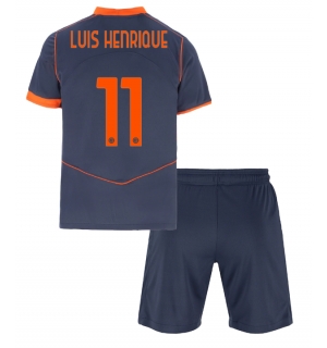 Inter Milan Luis Henrique #11 Tredjedraktsett Barn 2025-26 Kortermet (+ Korte bukser)