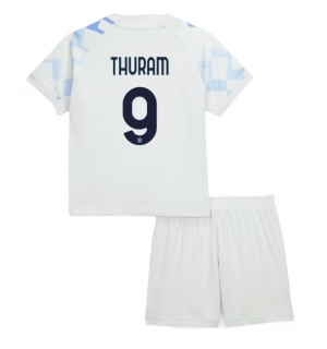 Inter Milan Marcus Thuram #9 Bortedraktsett Barn 2025-26 Kortermet (+ Korte bukser)
