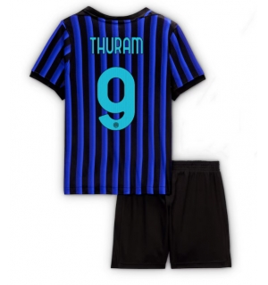 Inter Milan Marcus Thuram #9 Hjemmedraktsett Barn 2025-26 Kortermet (+ Korte bukser)