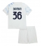 Inter Milan Matteo Darmian #36 Bortedraktsett Barn 2025-26 Kortermet (+ Korte bukser)