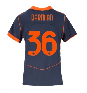 Inter Milan Matteo Darmian #36 Tredjedrakt Dame 2025-26 Kortermet