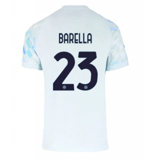 Inter Milan Nicolo Barella #23 Bortedrakt 2025-26 Kortermet