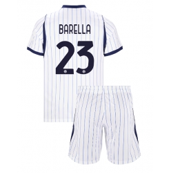 Inter Milan Nicolo Barella #23 Bortedraktsett Barn 2026-27 Kortermet (+ Korte bukser)