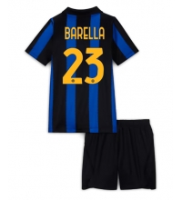 Inter Milan Nicolo Barella #23 Hjemmedraktsett Barn 2026-27 Kortermet (+ Korte bukser)