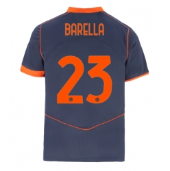 Inter Milan Nicolo Barella #23 Tredjedrakt 2025-26 Kortermet