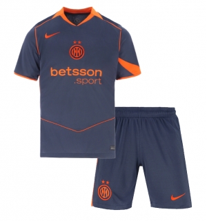 Inter Milan Tredjedraktsett Barn 2025-26 Kortermet (+ Korte bukser)