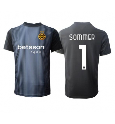 Inter Milan Yann Sommer #1 Keeper Hjemmedrakt 2025-26 Kortermet Inter Milan Yann Sommer #1 Keeper Hjemmedrakt 2025-26 Kortermet