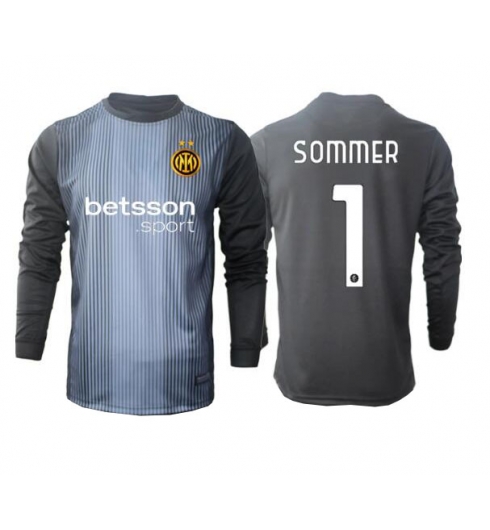 Inter Milan Yann Sommer #1 Keeper Hjemmedrakt 2025-26 Langermet Inter Milan Yann Sommer #1 Keeper Hjemmedrakt 2025-26 Langermet